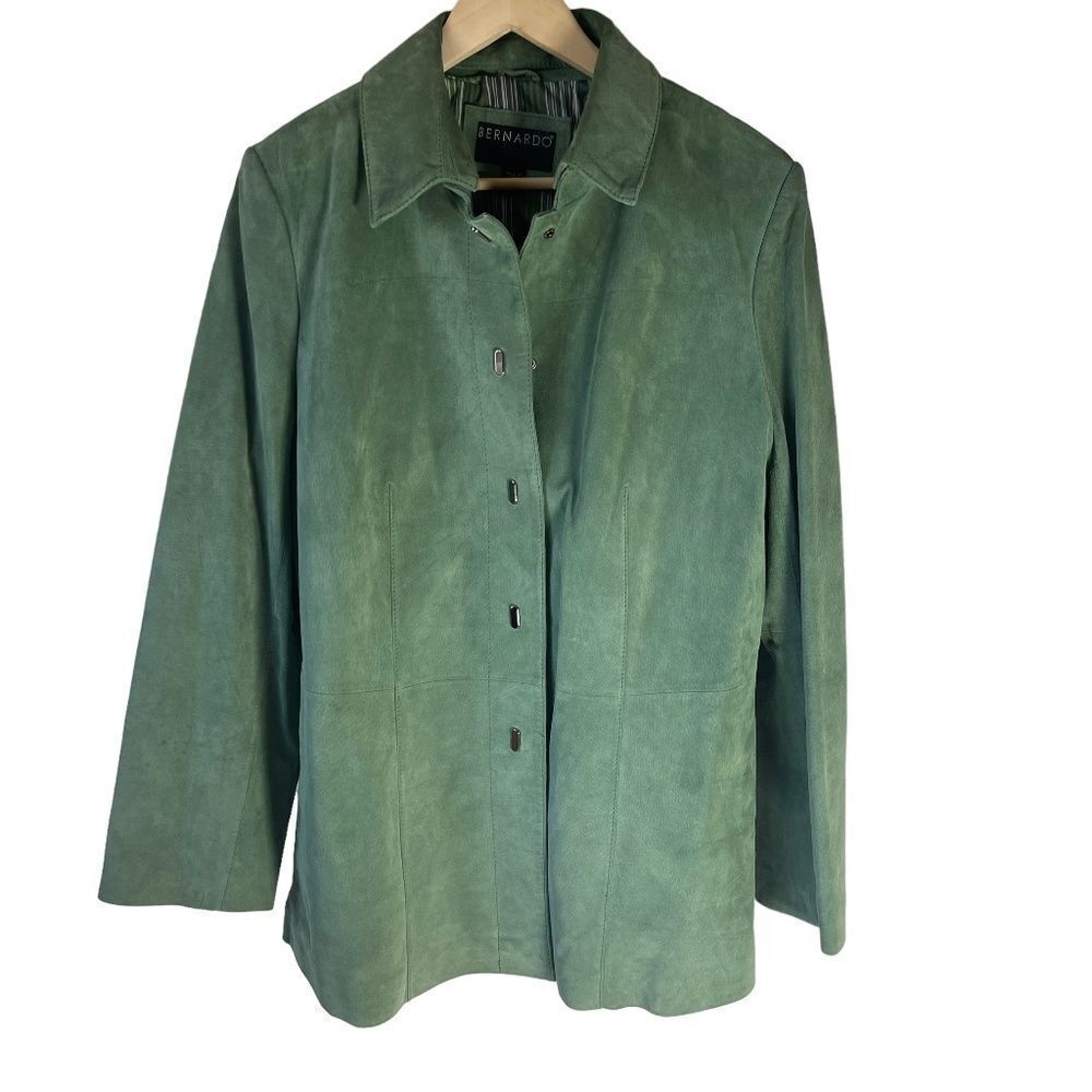Bernardo Green Suede Jacket Sz. XL